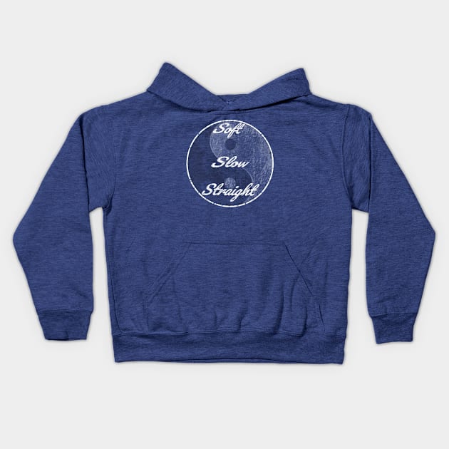 Soft Slow Straight Tai Chi Qi saying training Kids Hoodie by BrederWorks